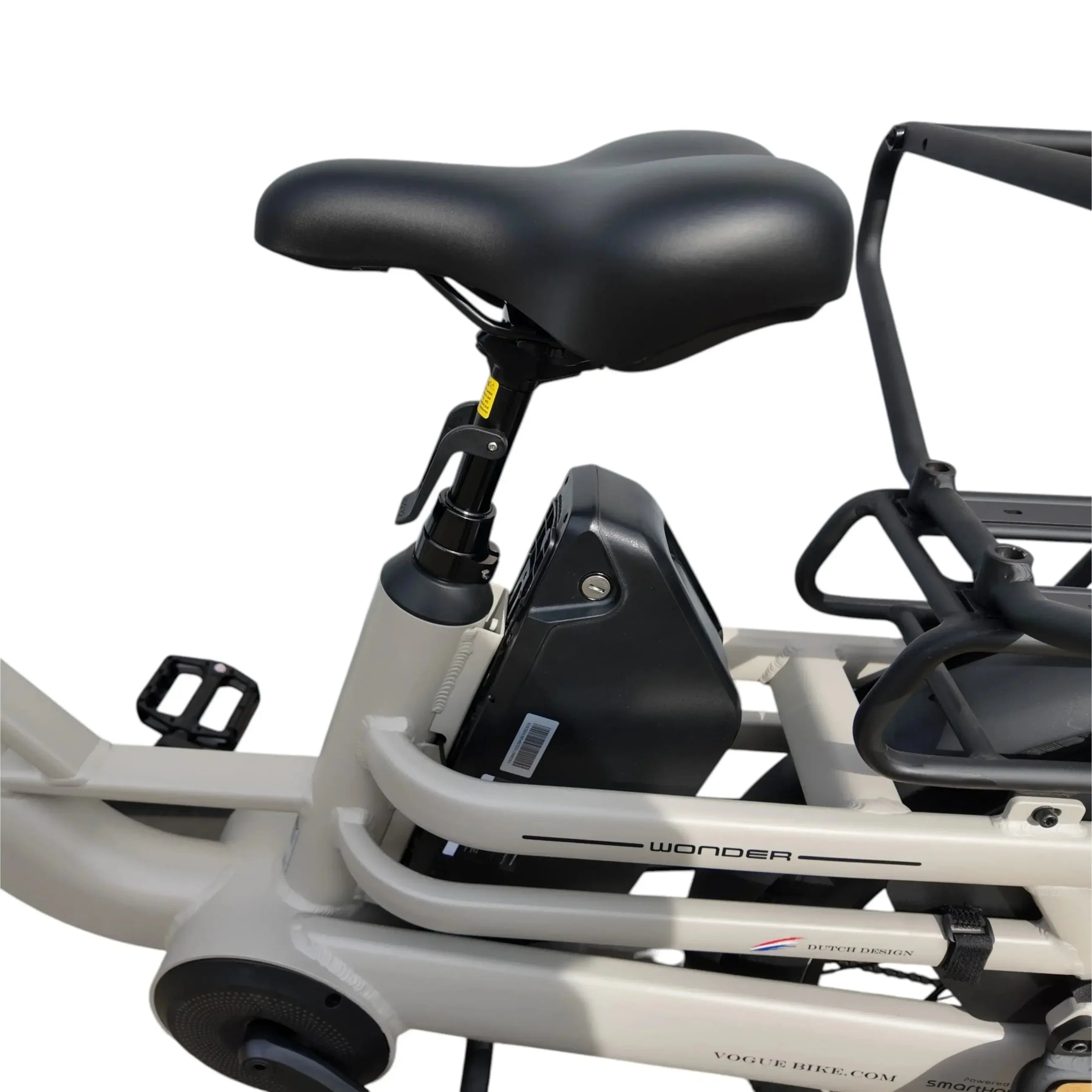 Vogue Wonder Fashion Grijs – Elektrische Longtail Fiets | Gezinsvriendelijk