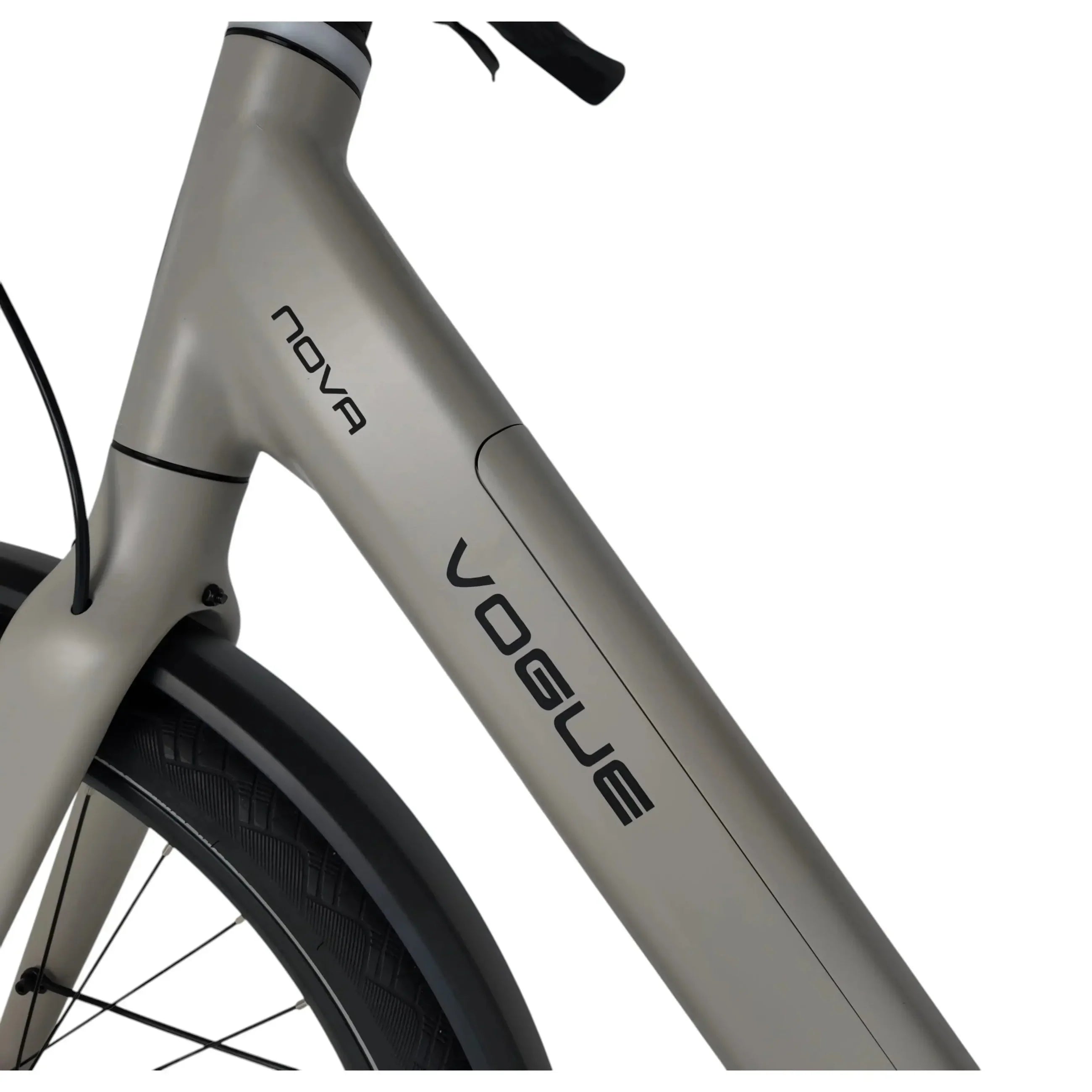 Vogue Nova Fashion Grijs – Automatische e-bike met riemaandrijving