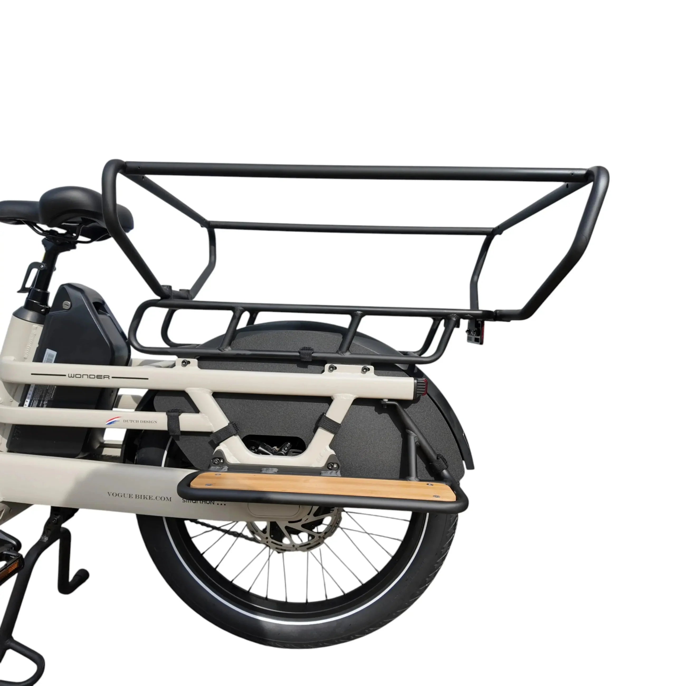 Vogue Wonder Grijs – Elektrische Longtail Fiets | Gezinsvriendelijk