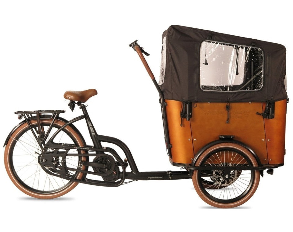 Vogue Avenger bruin – Elektrische Bakfiets 3-wiel | Ananda Middenmotor