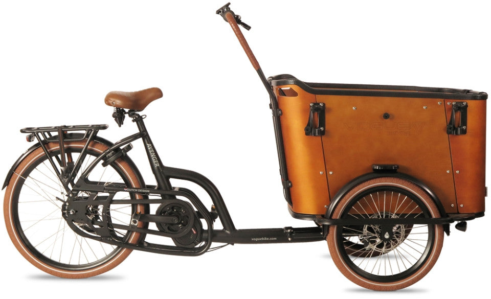 Vogue Avenger bruin – Elektrische Bakfiets 3-wiel | Ananda Middenmotor