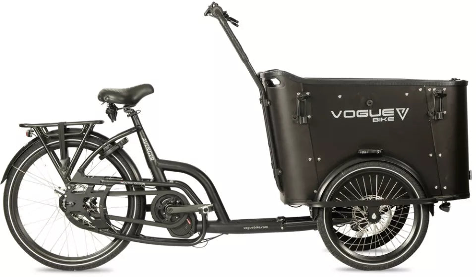 Vogue Avenger Zwart – Elektrische Bakfiets 3-wiel | Ananda Middenmotor