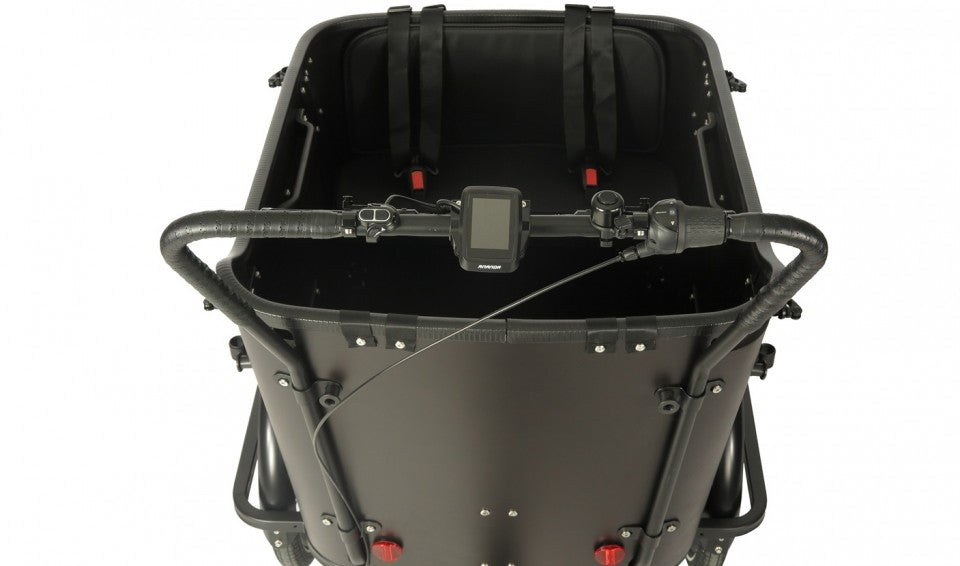 Vogue Avenger Zwart – Elektrische Bakfiets 3-wiel | Ananda Middenmotor