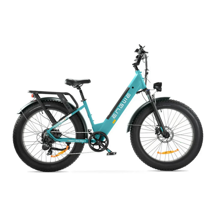Engwe E26 Blauw – Elektrische Fatbike Lage Instap | Comfortabele E-bike Stabiel & Toegankelijk