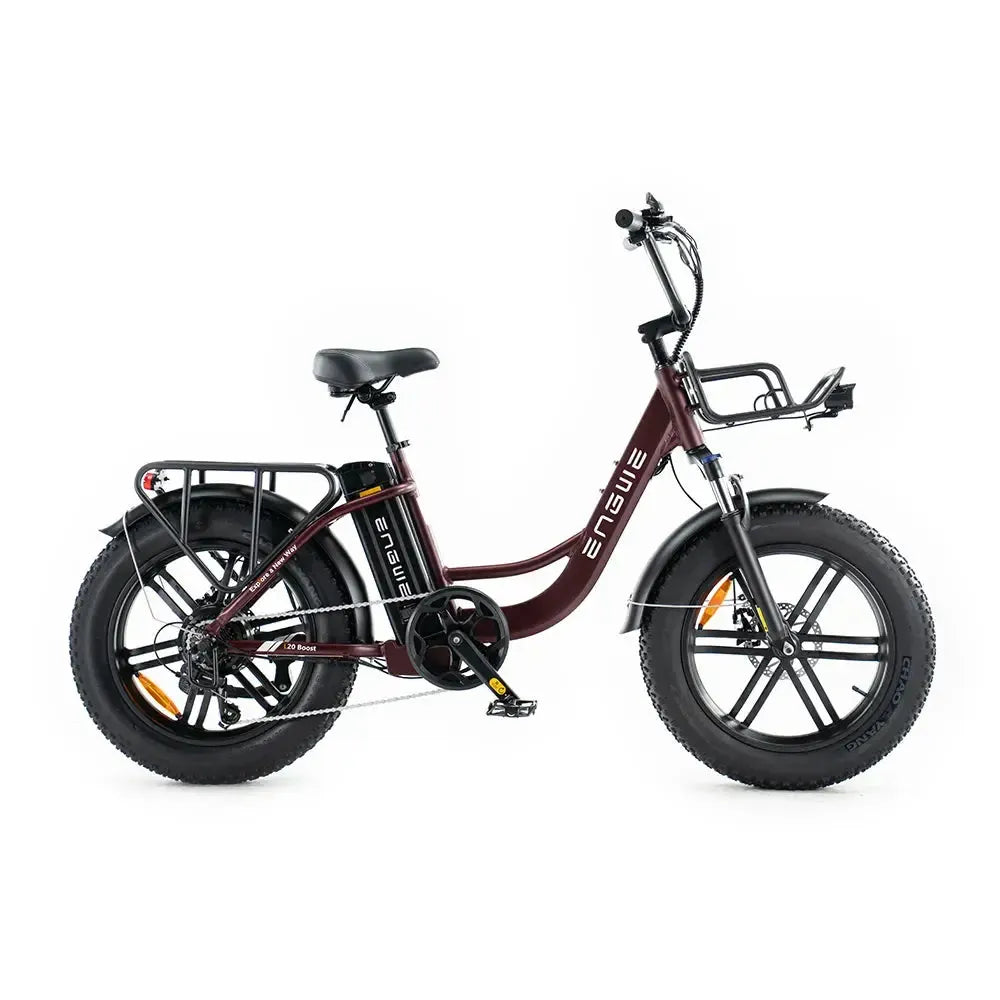 Engwe L20 Boost Rood – Elektrische Fatbike Lage Instap | E-bike Comfort & Stabiliteit