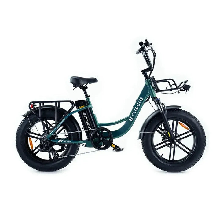 Engwe L20 Boost Groen– Elektrische Fatbike Lage Instap | E-bike Comfort & Stabiliteit
