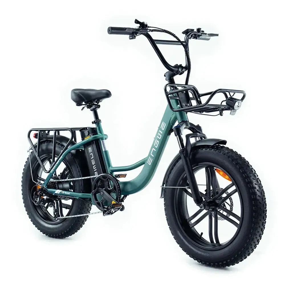 Engwe L20 Boost Groen– Elektrische Fatbike Lage Instap | E-bike Comfort & Stabiliteit