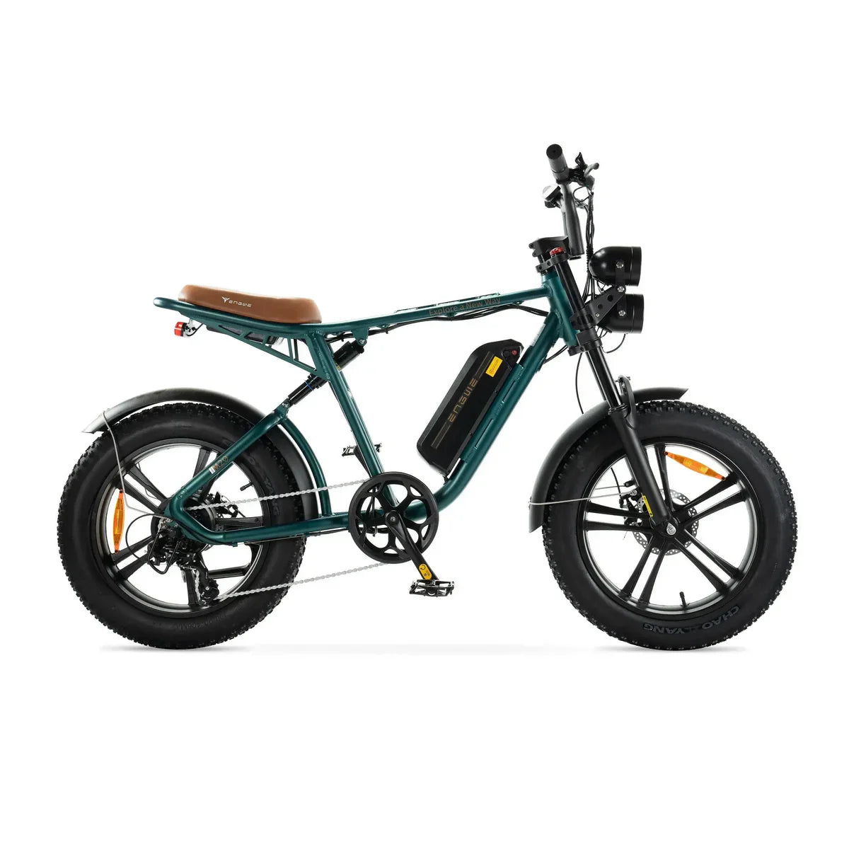 Engwe M20 Groen – Elektrische Fatbike Sportief | Krachtige E-bike Brede Banden