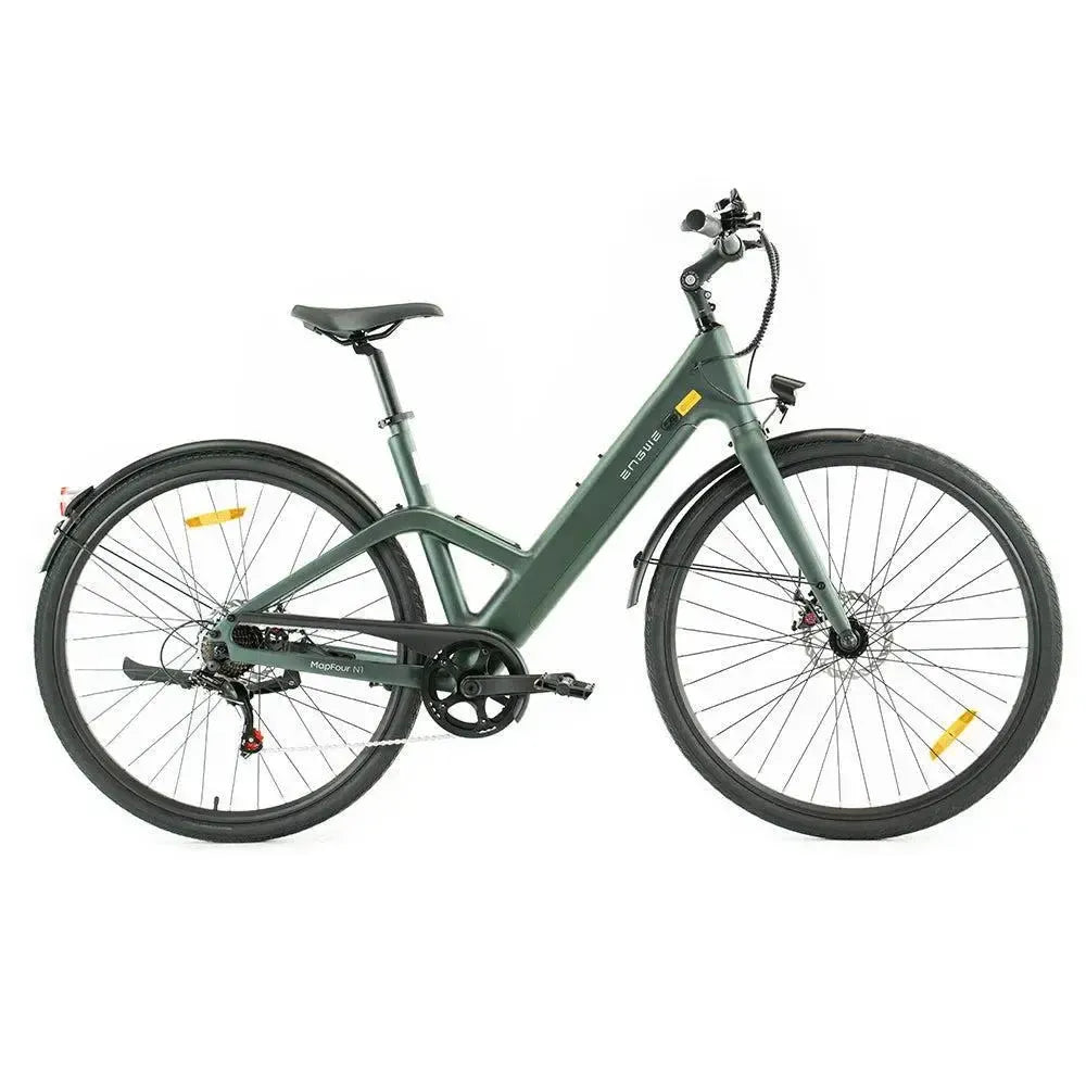 Engwe Mapfour N1 Air Groen – Lage instap | Exclusieve E-bike Dagelijks Gebruik