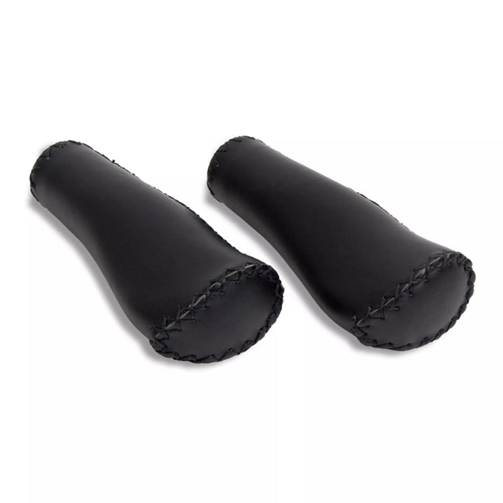 Handvaten set 130mm voor e-bike en fatbike – zwart microvezel