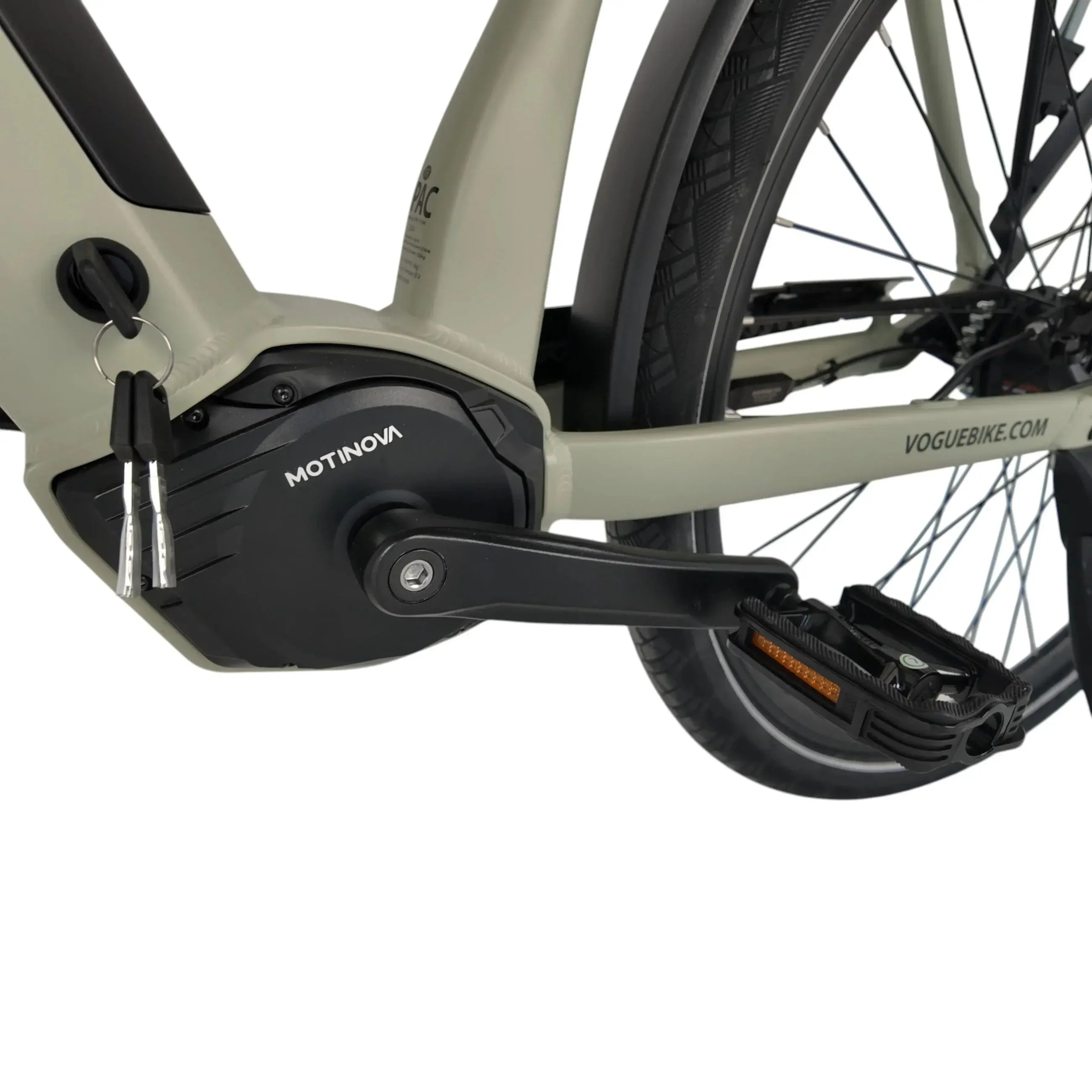 Vogue Prestige Man Grijs – Elektrische Herenfiets | Middenmotor