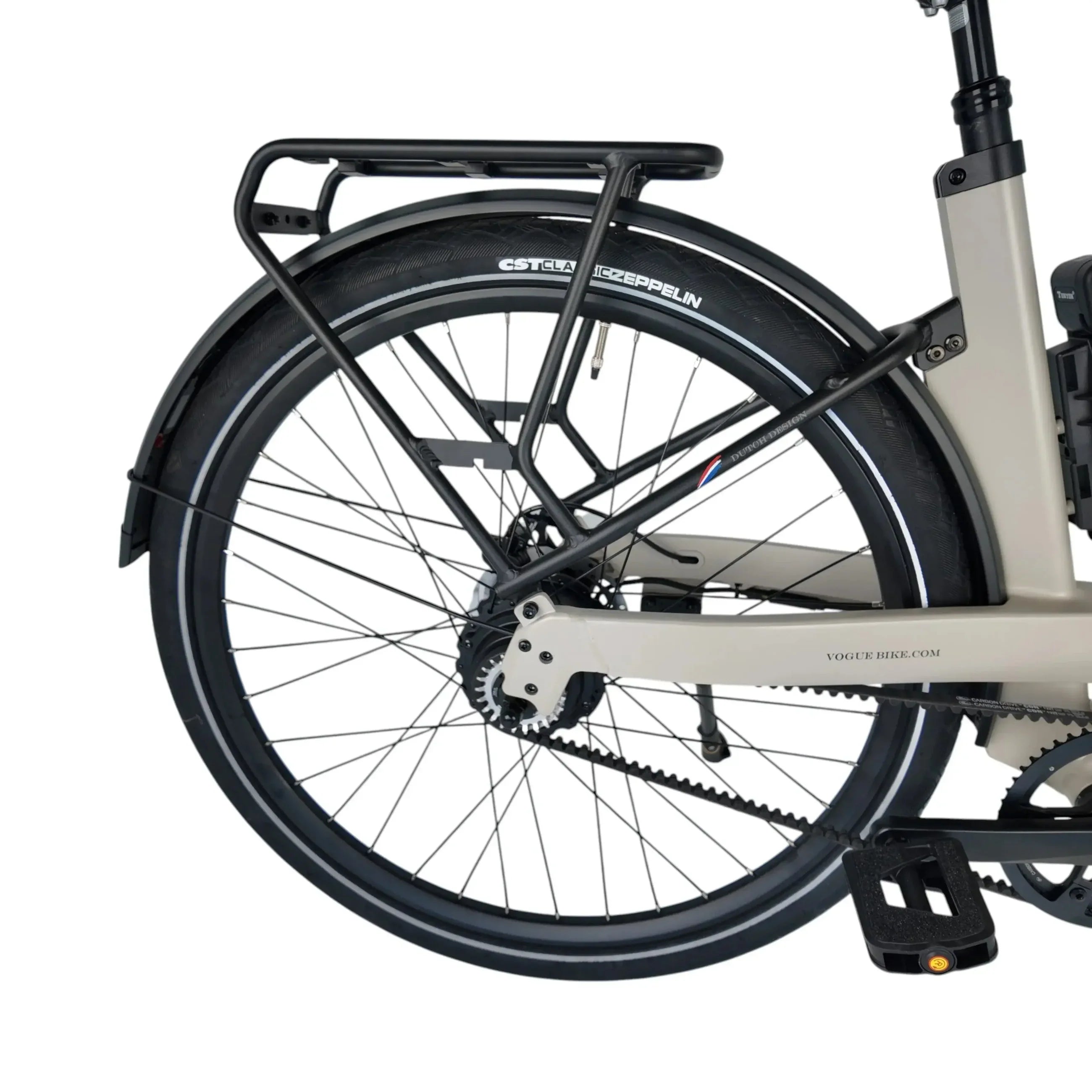 Vogue Nova Fashion Grijs – Automatische e-bike met riemaandrijving
