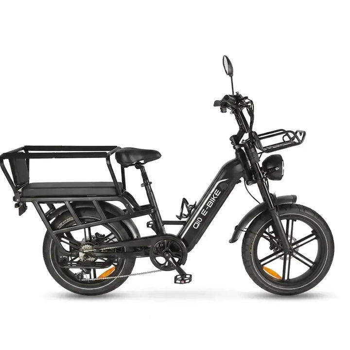 OUXI Q10 – Longtail e-bike met cargo mand
