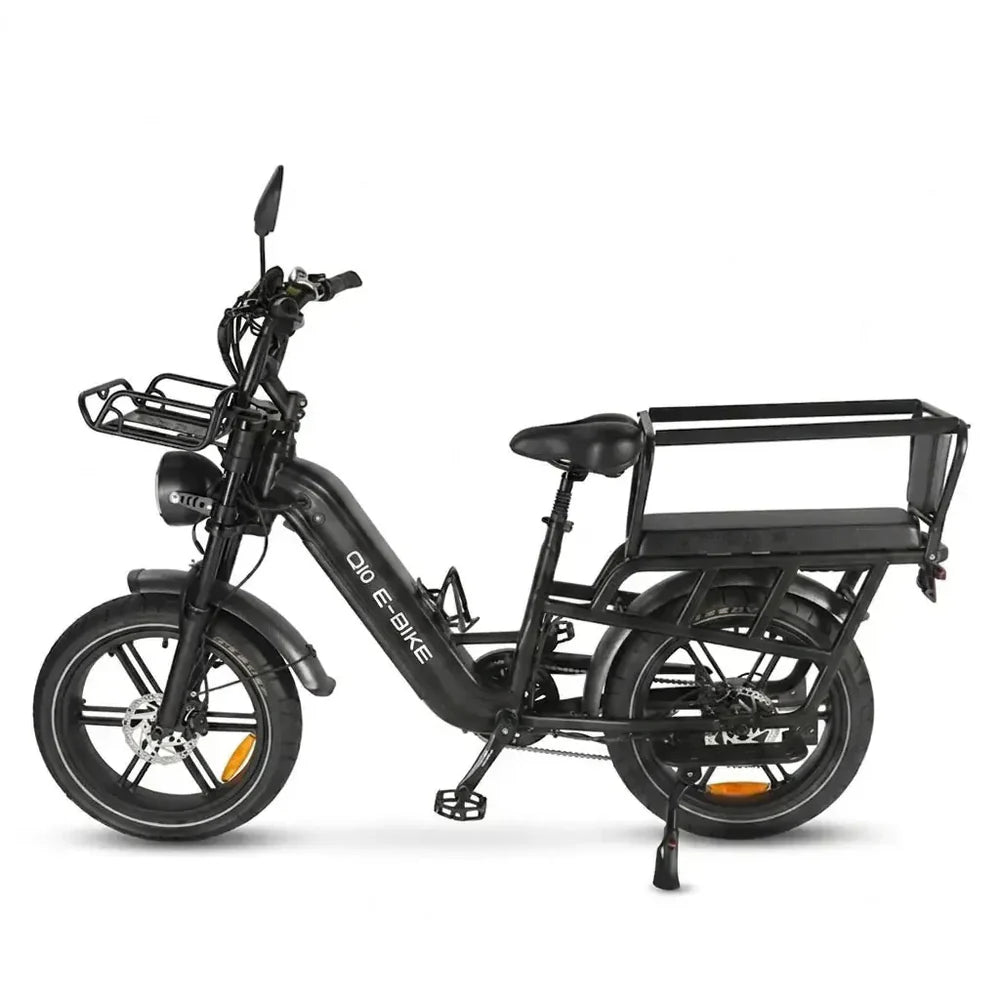 OUXI Q10 – Longtail e-bike met cargo mand