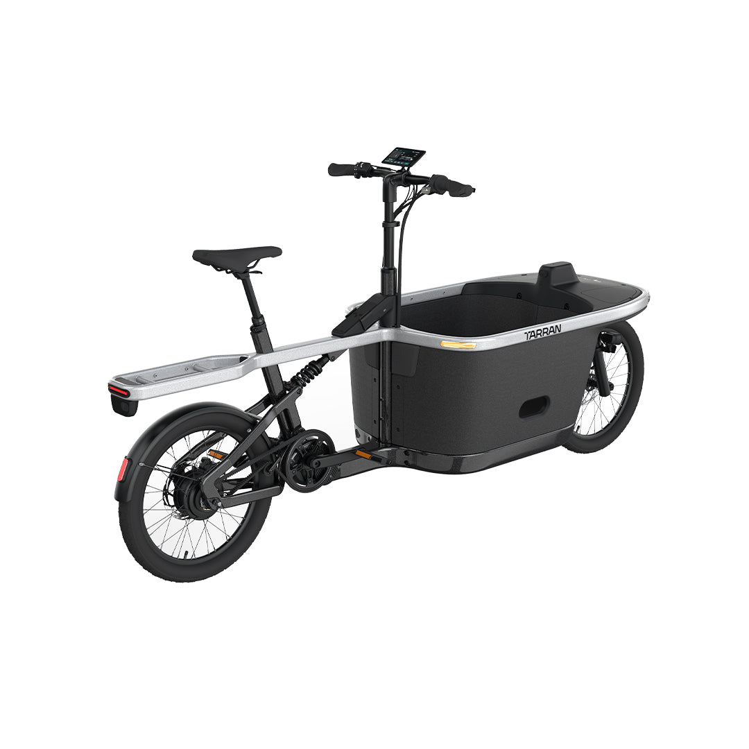 TPRO-1 elektrische bakfiets zwart – schuine weergave