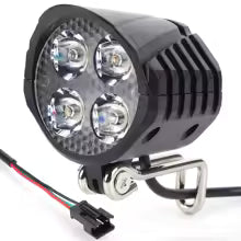 LED voorlicht e-bike – detail montage