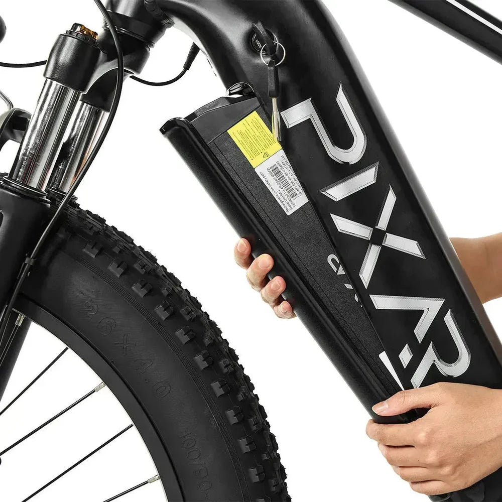 Pixar Space fatbike – uitneembare accu detail