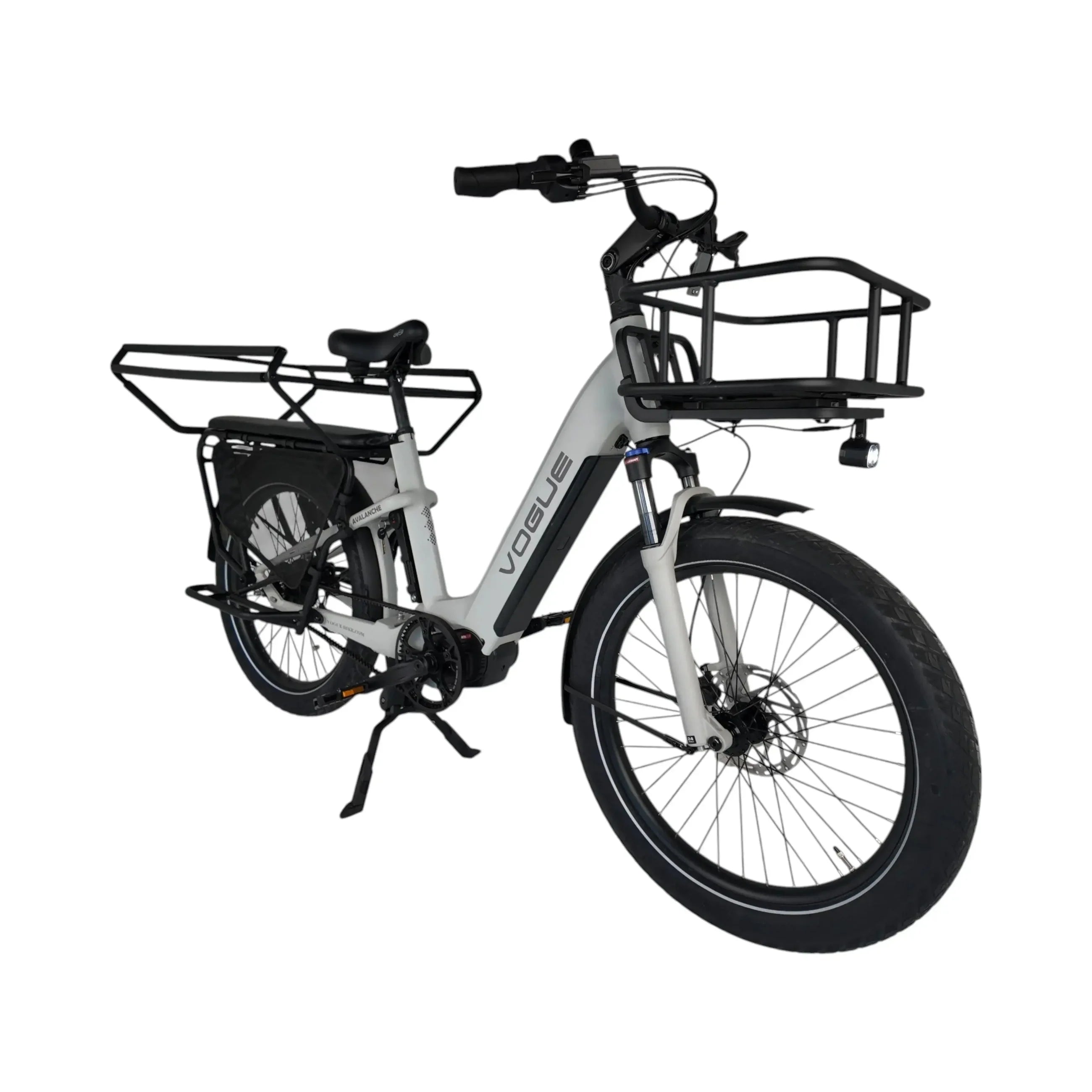 Vogue Avalanche  Grijs – Elektrische Gezinsfiets Lage Instap | Voor 2 Kinderen