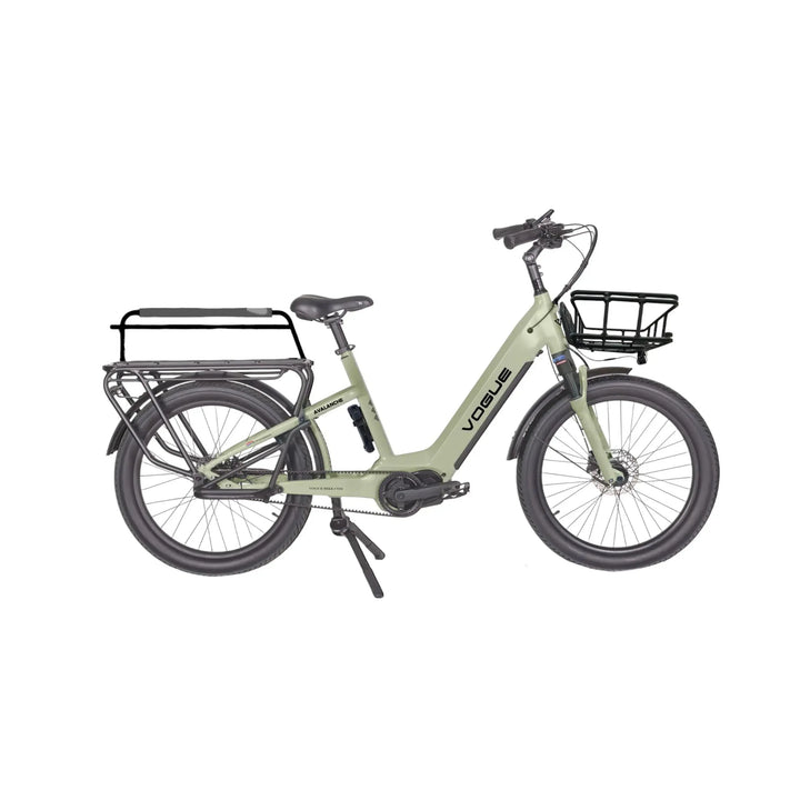 Vogue Avalanche  Groen – Elektrische Gezinsfiets Lage Instap | Voor 2 Kinderen