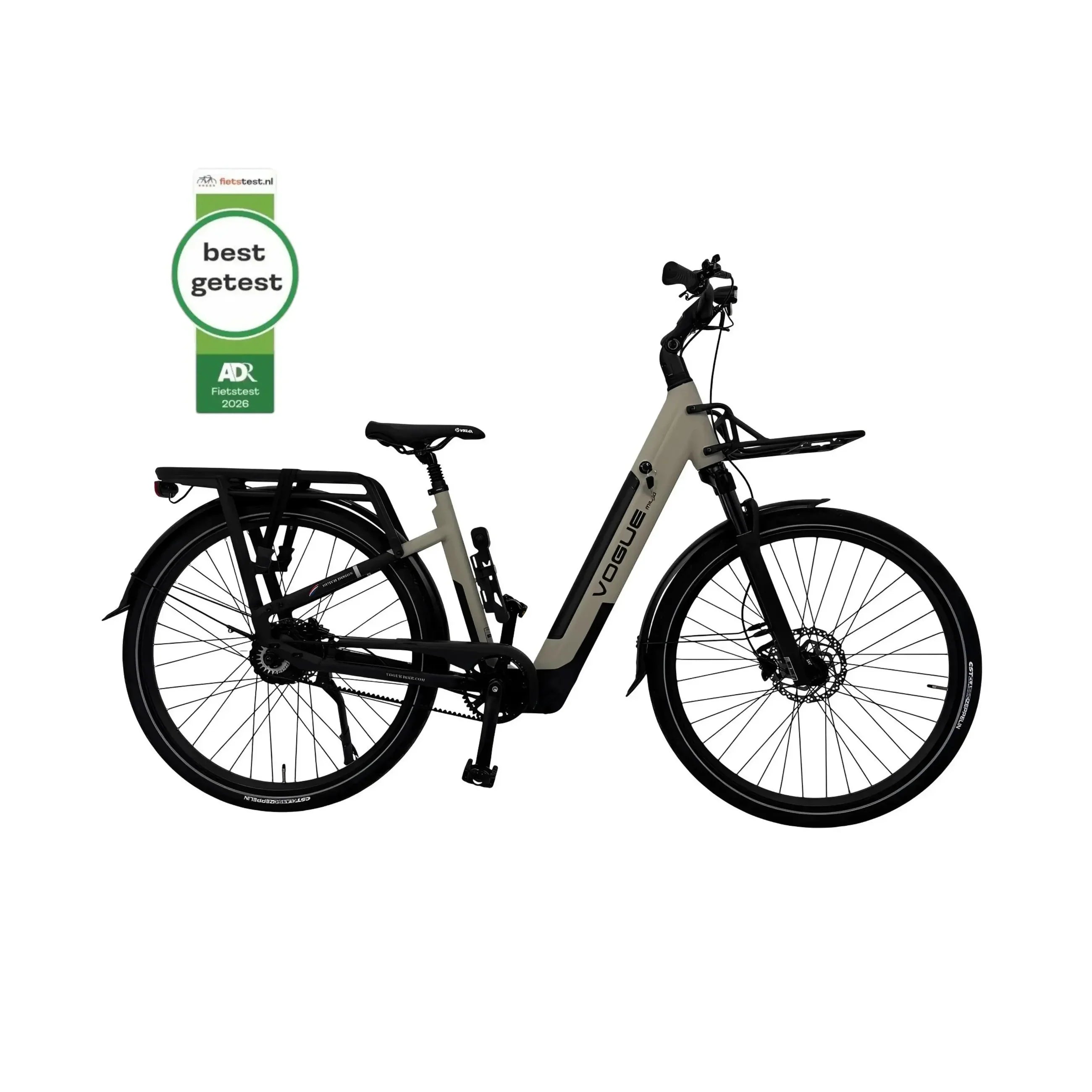 Vogue Milo Grijs – Comfortabele elektrische stadsfiets