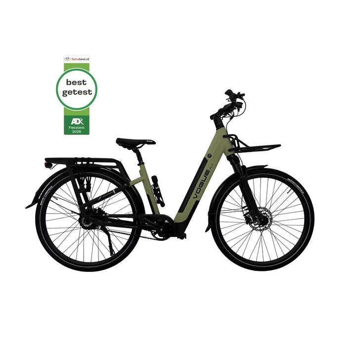 Vogue Milo Groen – Comfortabele elektrische stadsfiets