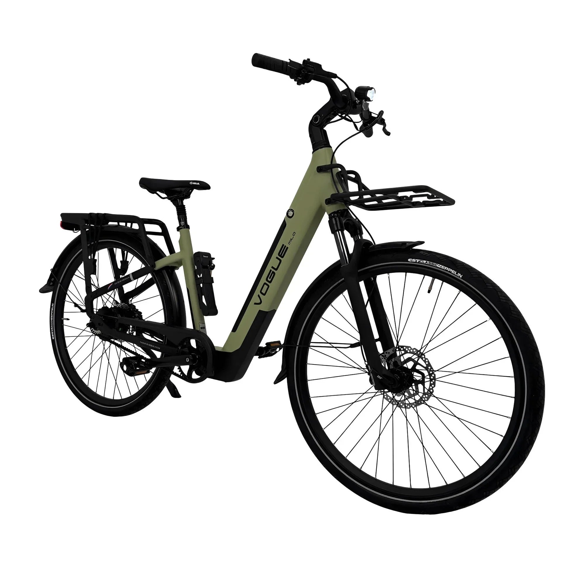 Vogue Milo Groen – Comfortabele elektrische stadsfiets