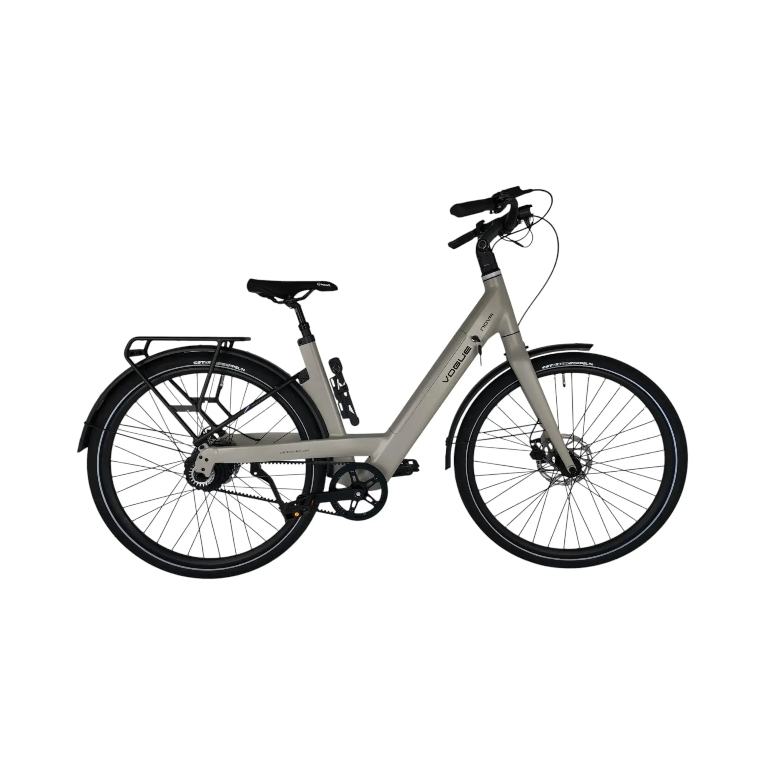 Vogue Nova Fashion Grijs – Automatische e-bike met riemaandrijving