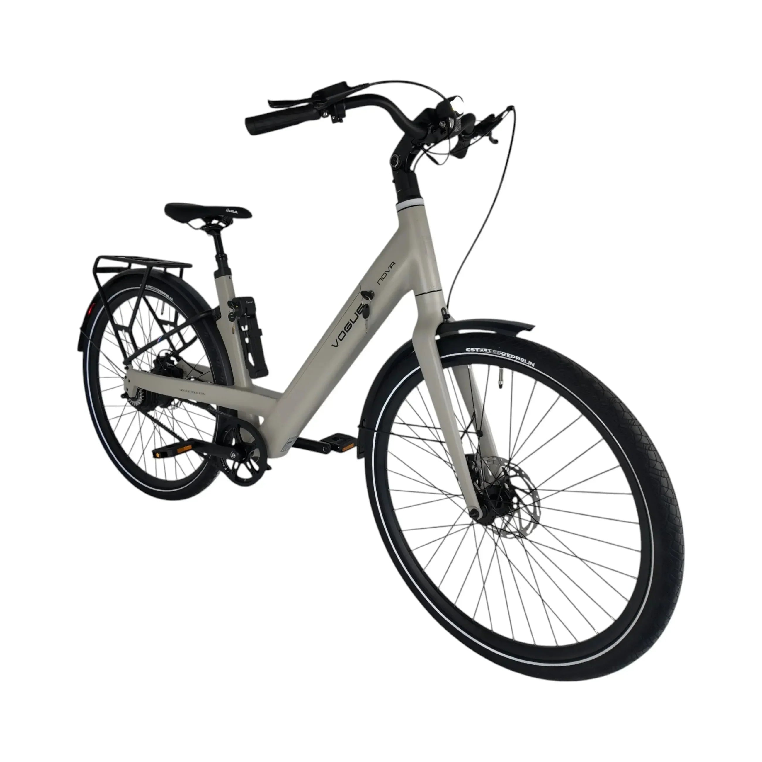 Vogue Nova Fashion Grijs – Automatische e-bike met riemaandrijving