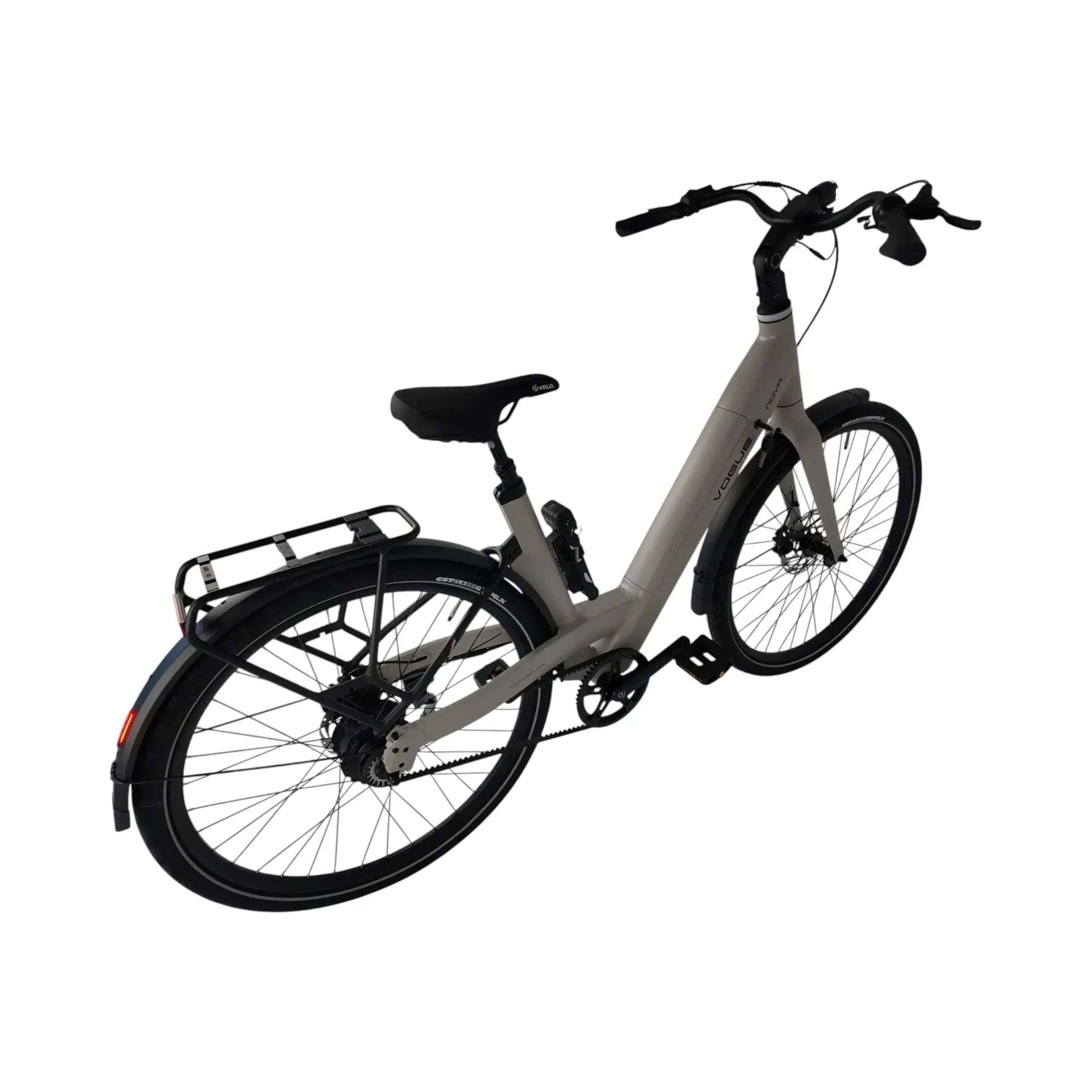 Vogue Nova Fashion Grijs – Automatische e-bike met riemaandrijving