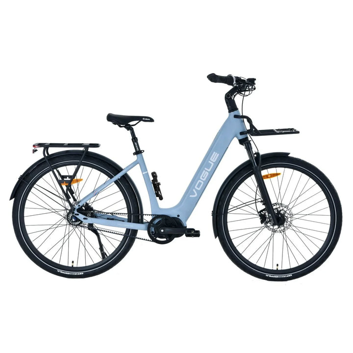 Vogue Pantheon Blauw – E-bike met middenmotor en riemaandrijving