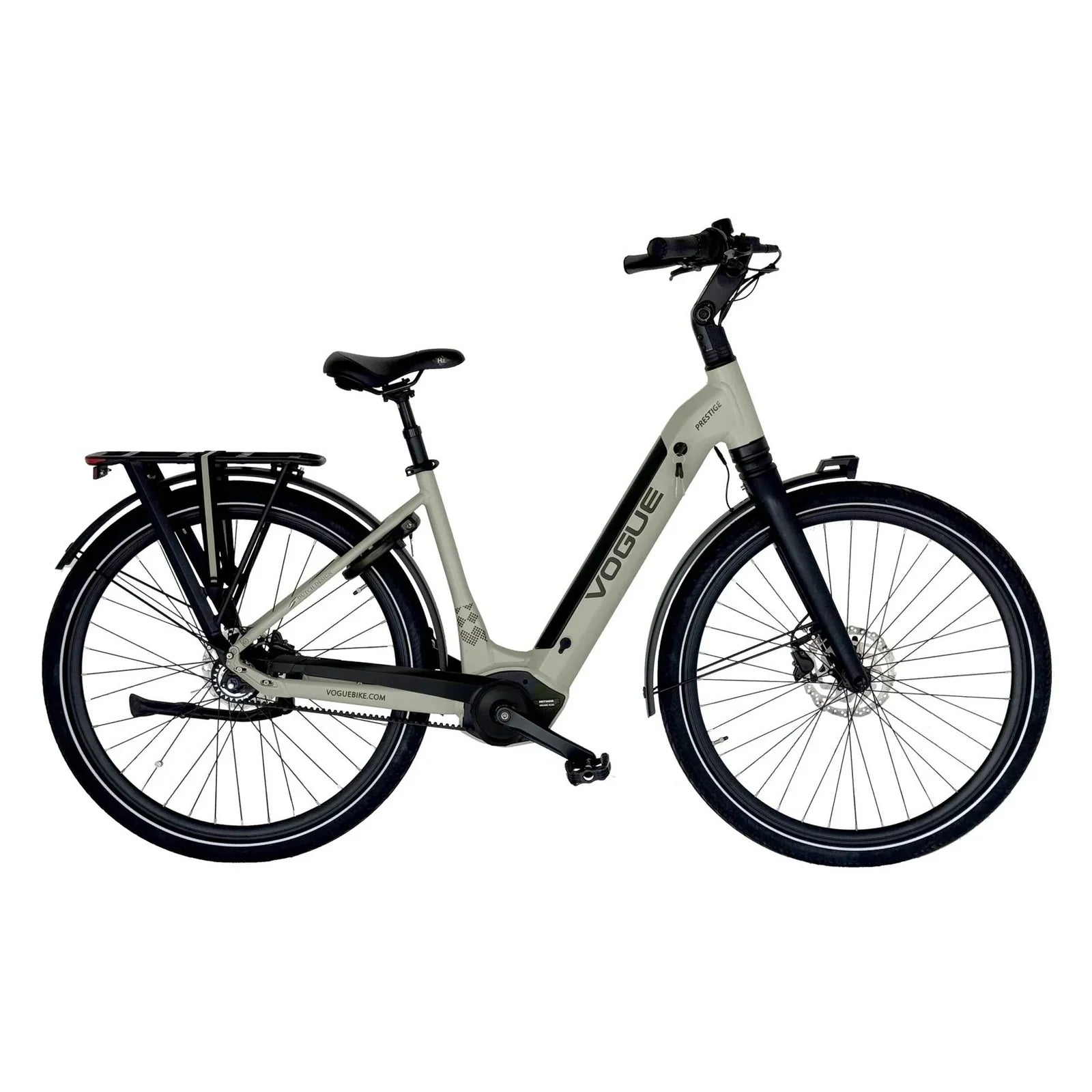 Vogue Prestige Cement Grijs – Elektrische Fiets Lage Instap
