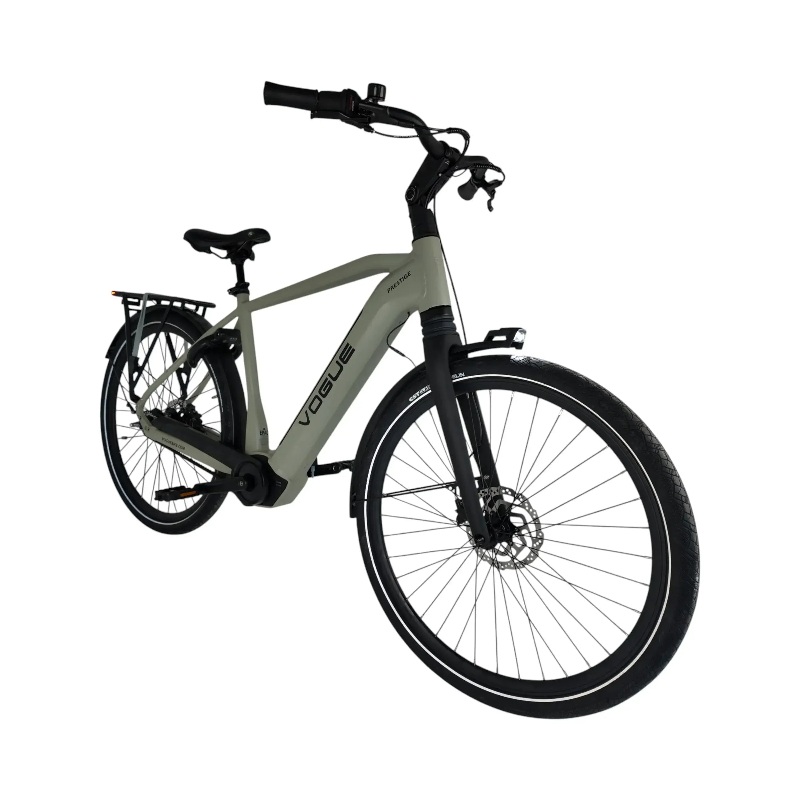 Vogue Prestige Man Grijs – Elektrische Herenfiets | Middenmotor