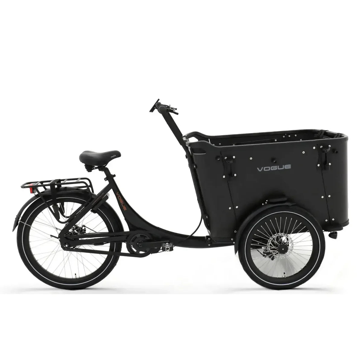 Vogue Superior Deluxe Zwart – Elektrische Bakfiets