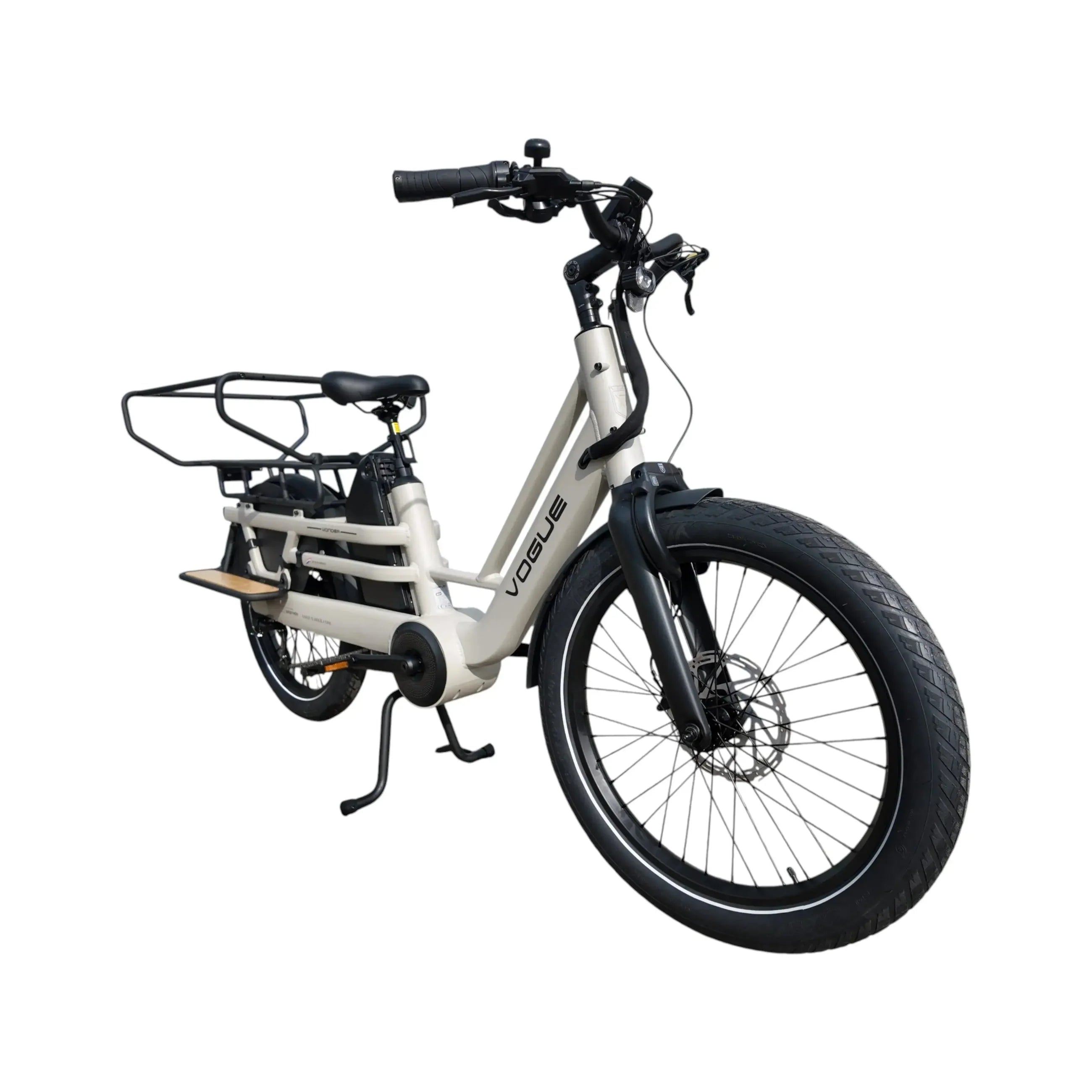 Vogue Wonder Grijs – Elektrische Longtail Fiets | Gezinsvriendelijk