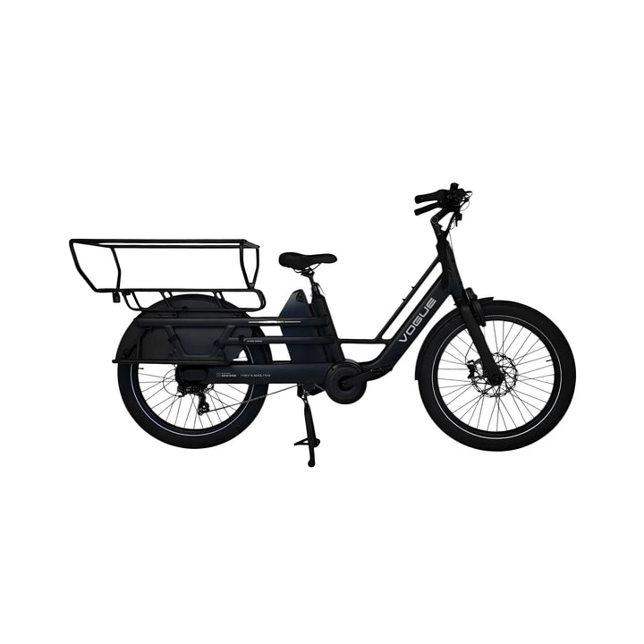 Vogue Wonder Zwart – Elektrische Longtail Fiets | Gezinsvriendelijk