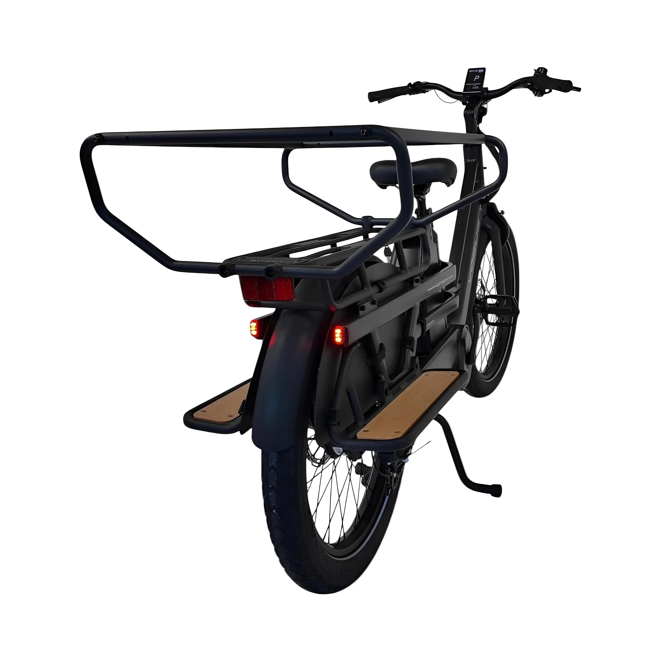 Vogue Wonder Zwart – Elektrische Longtail Fiets | Gezinsvriendelijk
