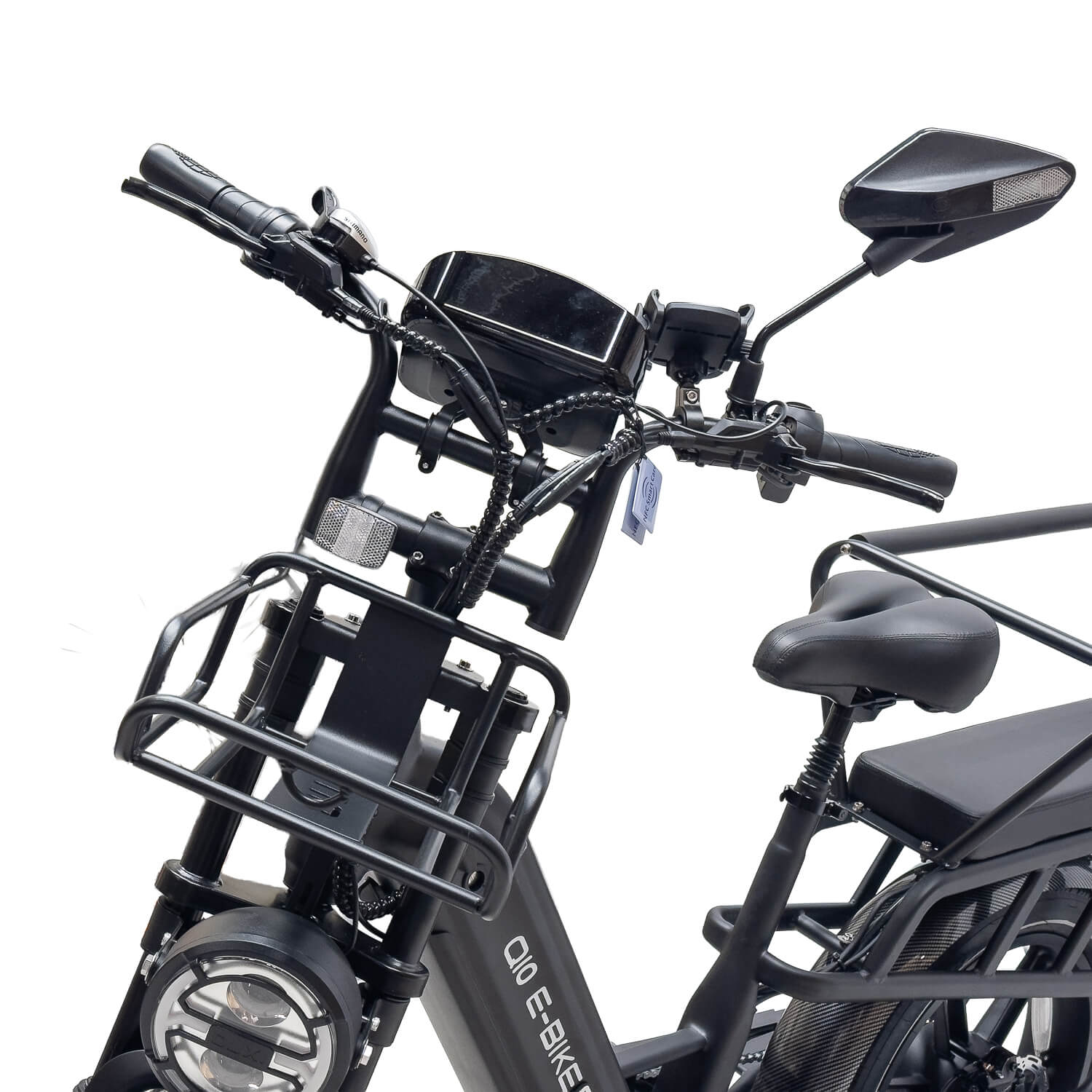 OUXI Q10 – Longtail e-bike met cargo mand