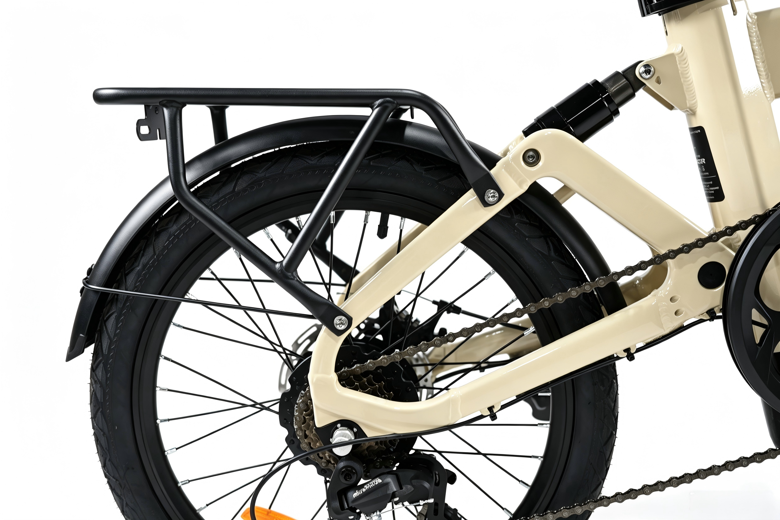 Roxx X Beige - Compacte elektrische vouwfiets voor de stad