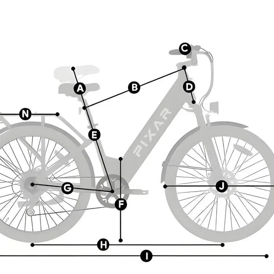 Pixar Cruiser – Elektrische Cruiser E-bike | Comfortabel Recreatief Fietsen 25km/u