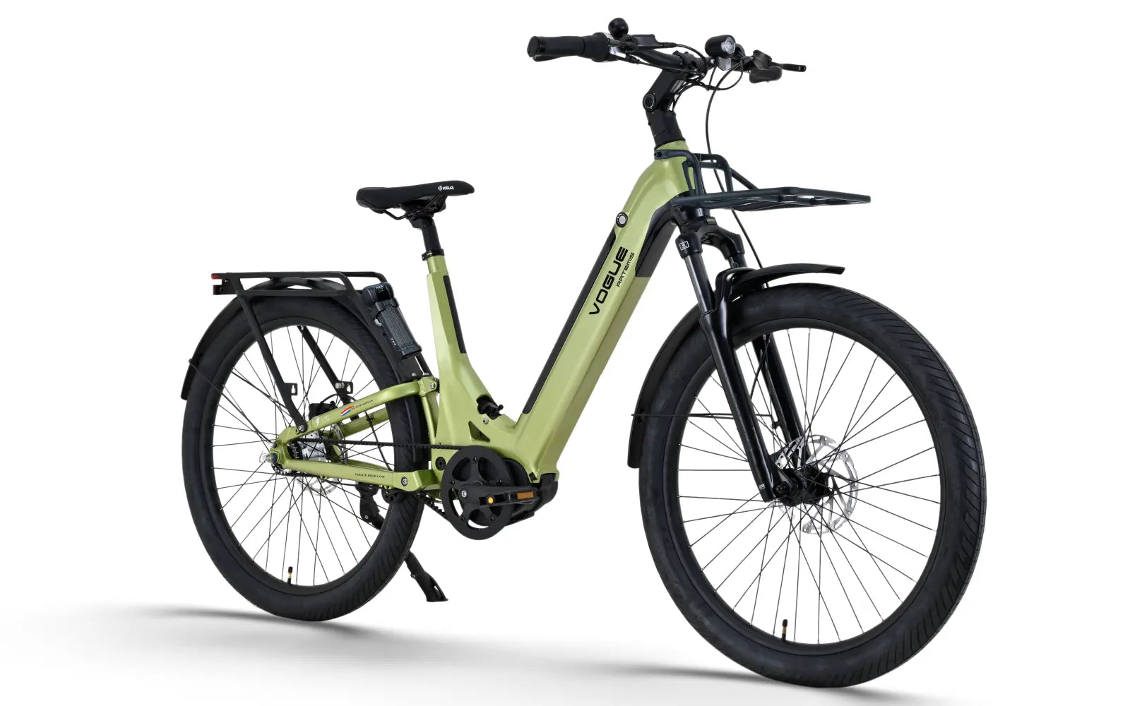 Vogue Artemis Groen – Elektrische Fiets Middenmotor | Riemaandrijving