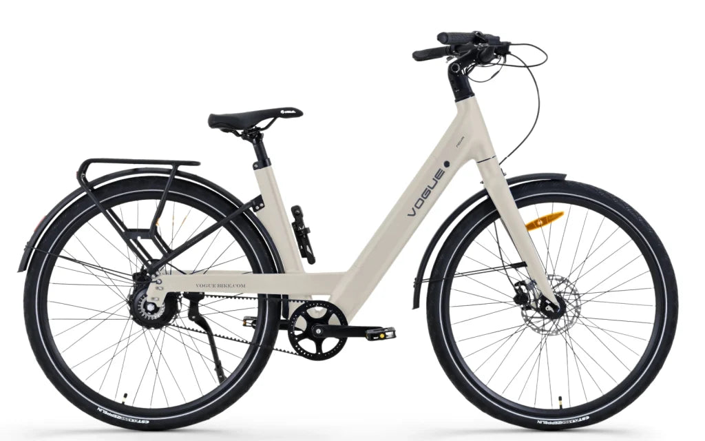 Vogue Nova Fashion Grijs – Automatische e-bike met riemaandrijving